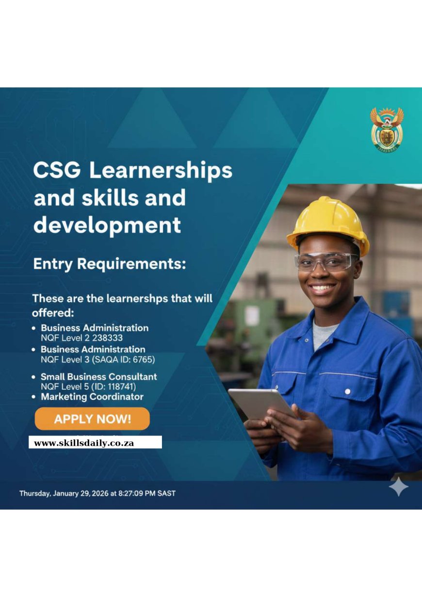 CSG Group Skills Development - Learnerships