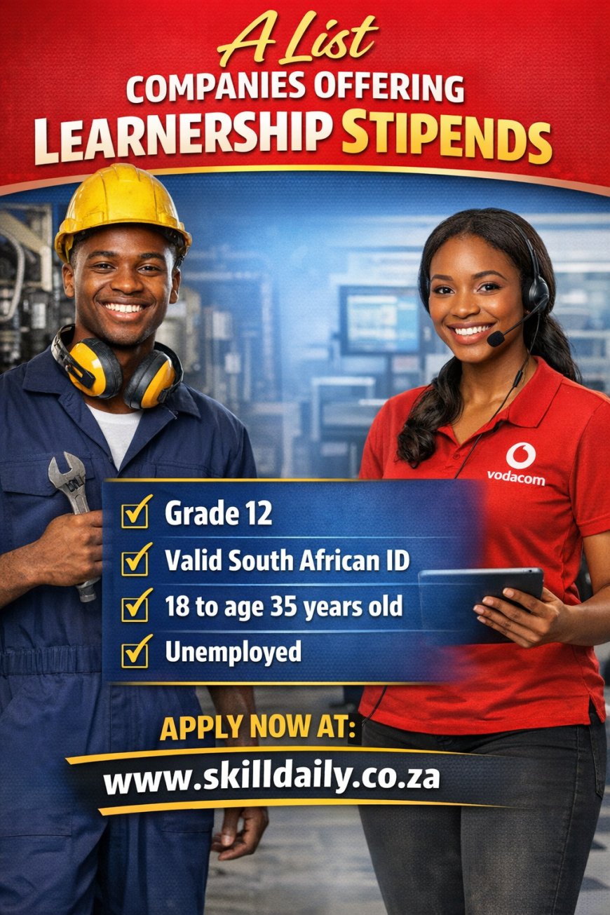 A List Of Companies Offering Skills development Learnerships that Pays