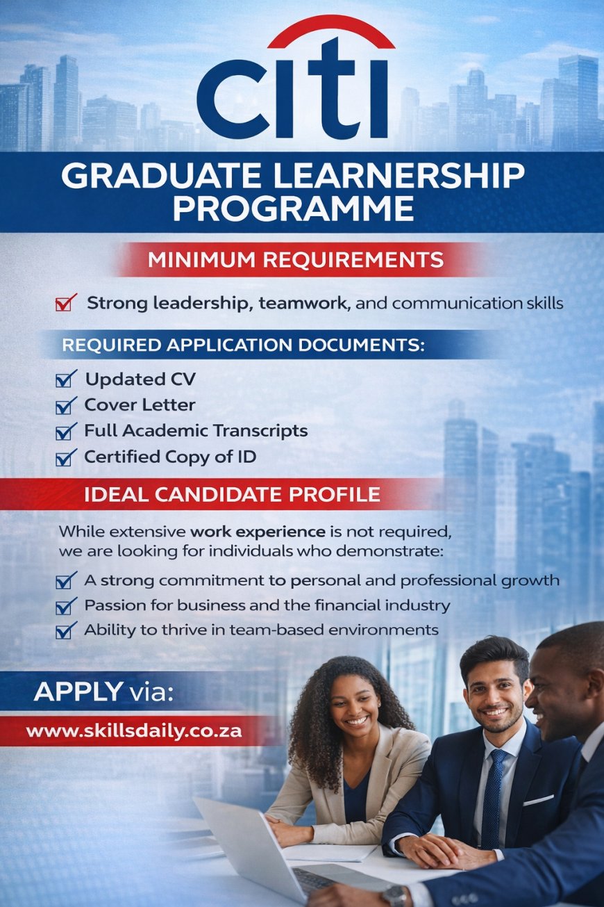 2026 Graduate Learnership Programme - Johannesburg