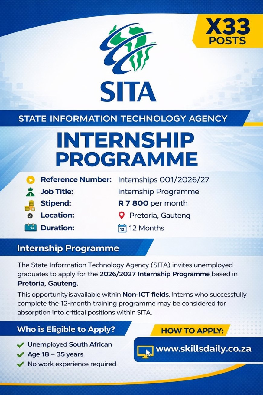 X33 State Information Technology Agency (SITA) Internships 2026