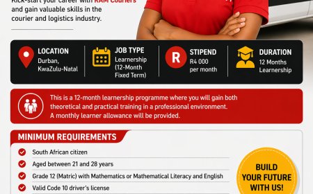 Learnership Opportunity - RAM Couriers