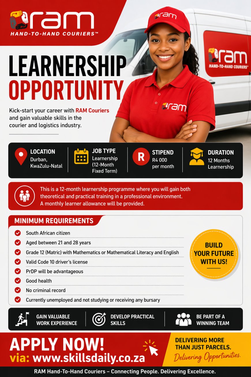 Learnership Opportunity - RAM Couriers