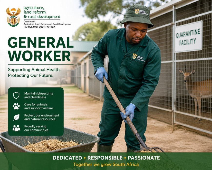 GENERAL WORKER - Department of Agriculture and Rural Development