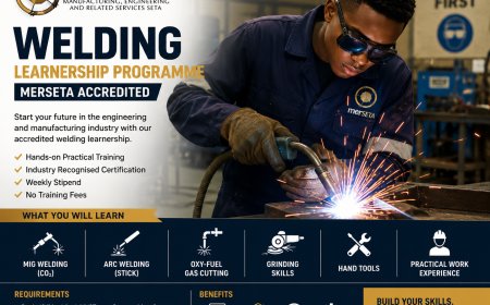 Welding Learnership Programme (MERSETA Accredited) – With Weekly Stipend