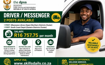 DRIVER/MESSENGER – (x2 Posts)