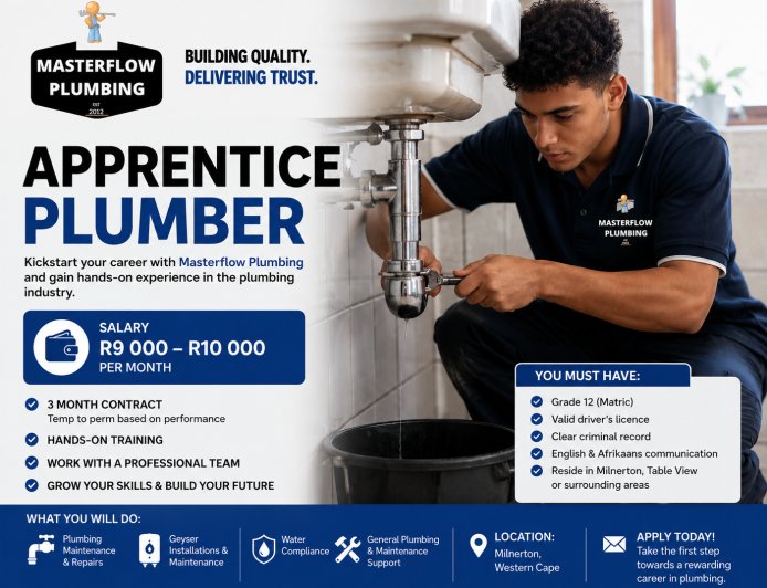 Apprentice Plumber at Masterflow Plumbing