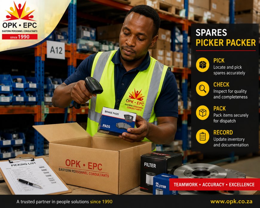 Spares Picker Packer – Job Opportunity