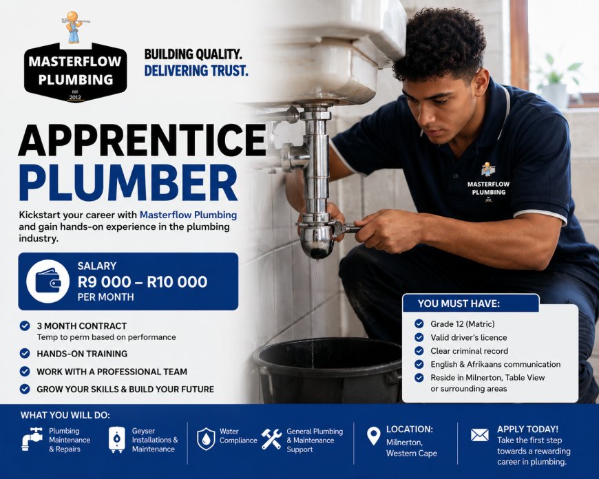 Apprentice Plumber at Masterflow Plumbing