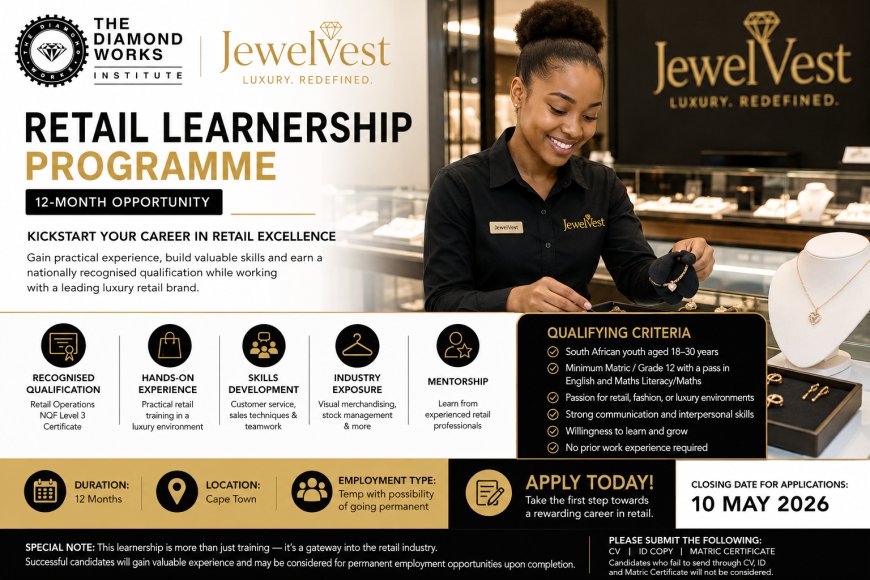 12-Month Retail Learnership Programme - Jewelvest