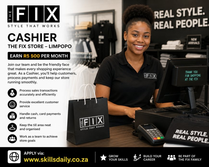 Cashier at The Fix Store