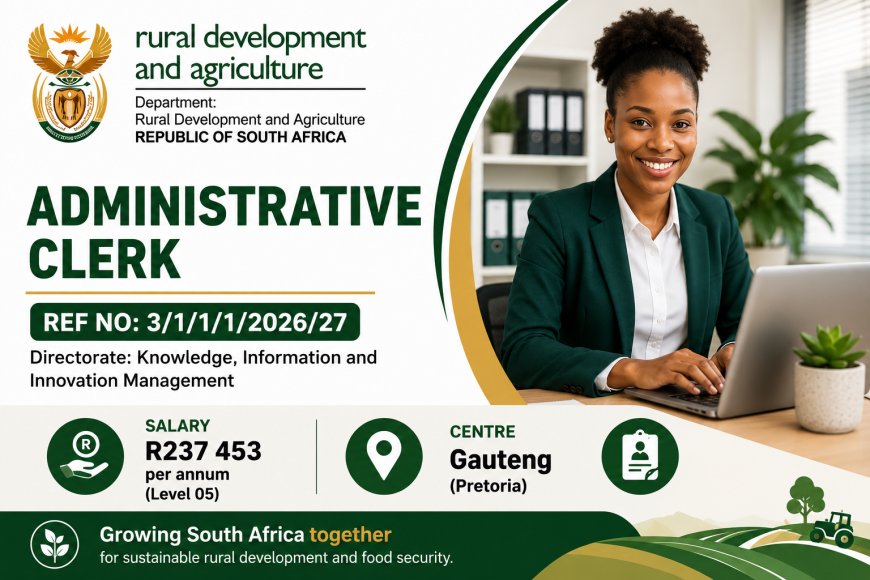 Administration Clerk Vacancy – Ref No: 3/1/1/1/2026/27
