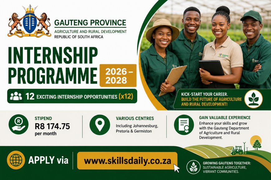 Gauteng Department of Agriculture and Rural Development Internship Programme 2026 – 2028