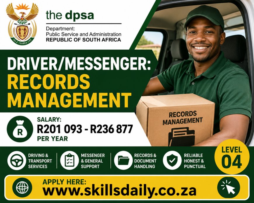 DRIVER/MESSENGER: RECORDS MANAGEMENT