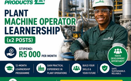 Chemical Plant Machine Operator Learnership (x2 Positions)