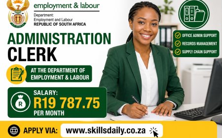 Administrative Clerk - Department of Employment and Labour (x6 Posts)