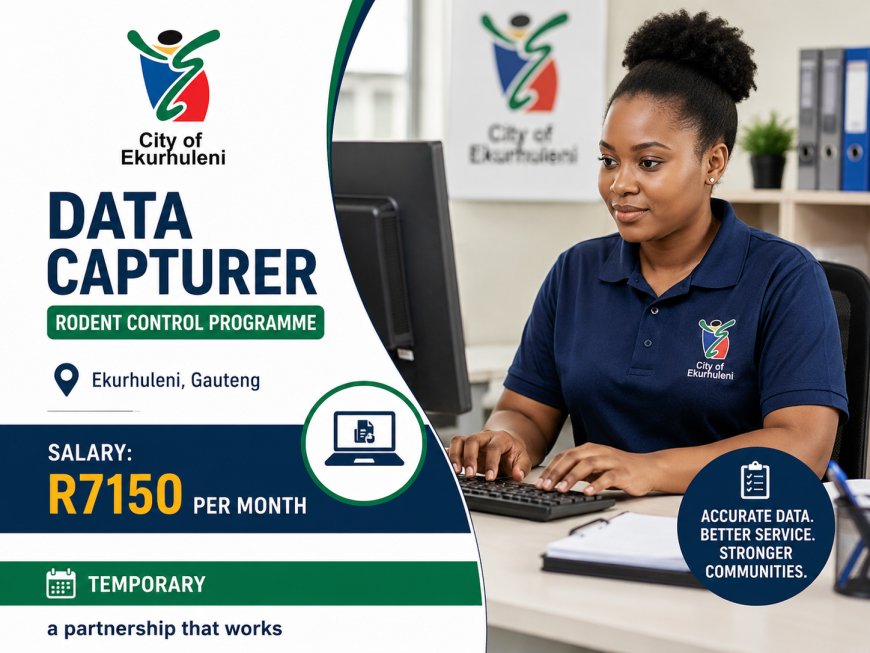 Data Capturer – Rodent Control Programme (Ref: SPHESD0002_26)