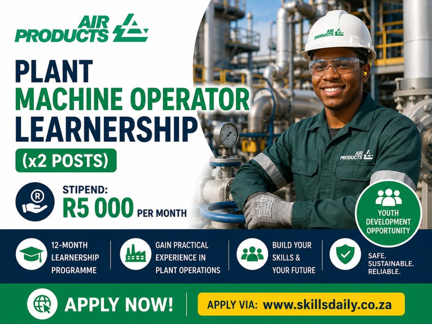 Chemical Plant Machine Operator Learnership (x2 Positions)