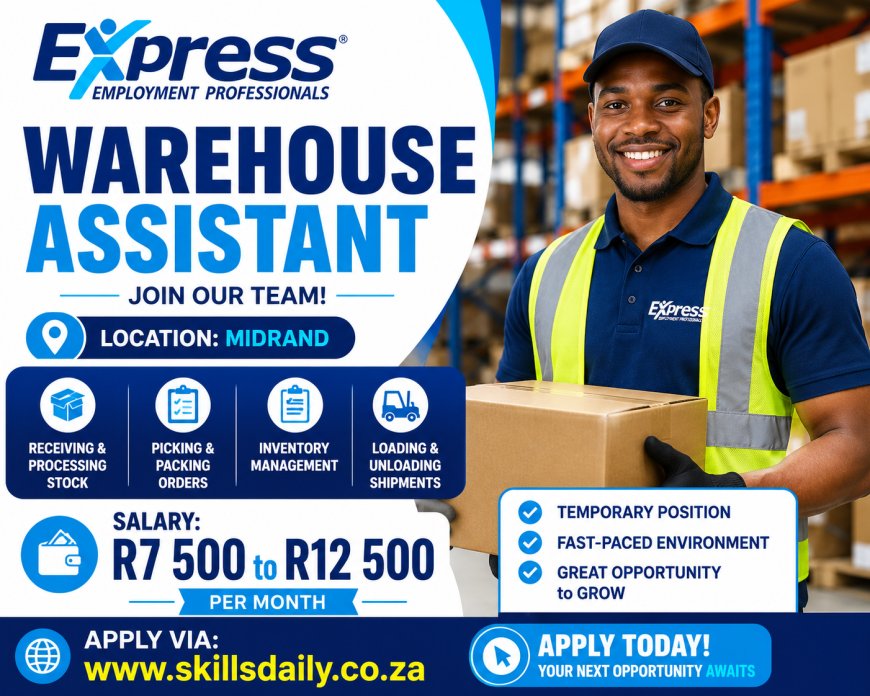 Warehouse Assistant – Temporary Position