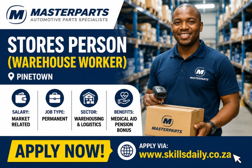 Stores Person (Warehouse Worker) – Pinetown