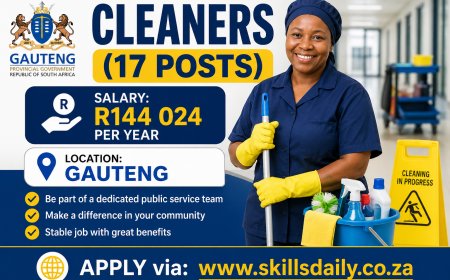 Cleaner (17 Posts) - Gauteng Provincial Government