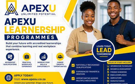 ApexU Learnership Programmes: Your Guide to Accredited Skills Development Opportunities (x38 Posts)