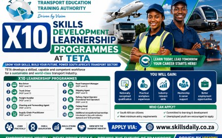 X10 Transport Education and Training Authority (TETA) Skills Development Learnership Programmes