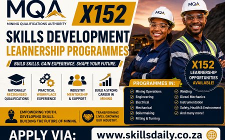 Mining Qualifications Authority (MQA) Skills Development Learnership Programmes (X152 Learnerships)