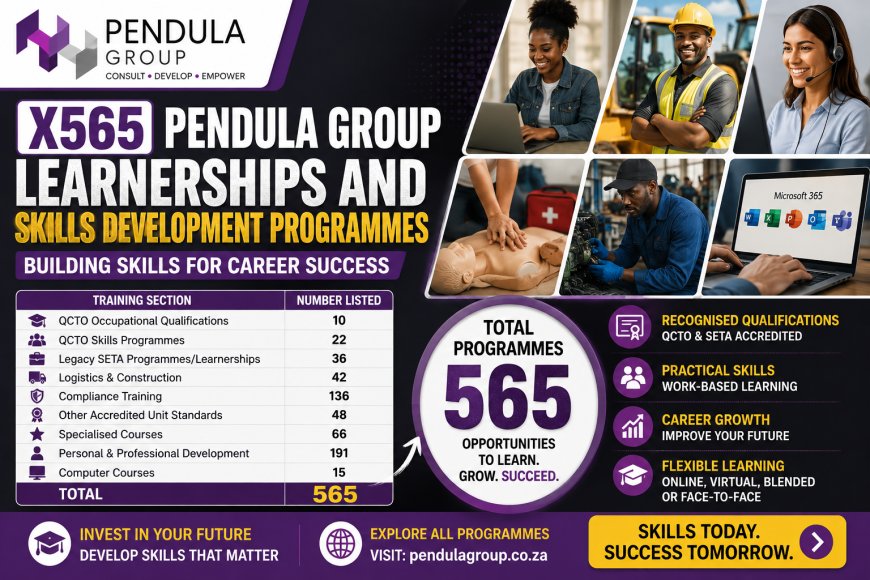 X565 Pendula Group Learnerships and Skills Development Programmes: Building Skills for Career Success