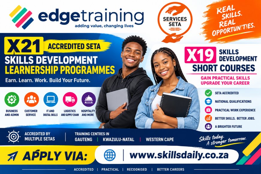 X21 Edge Training Accredited SETA Skills Development Learnership Programmes and X19 Short Courses