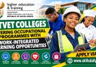 7 TVET Colleges Offering Occupational Programmes with Work-Integrated Learning Opportunities