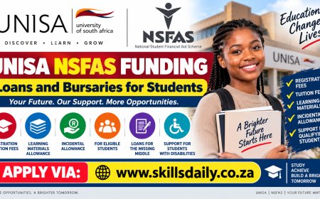 University of South Africa (UNISA) NSFAS Funding: Loans and Bursaries for Students