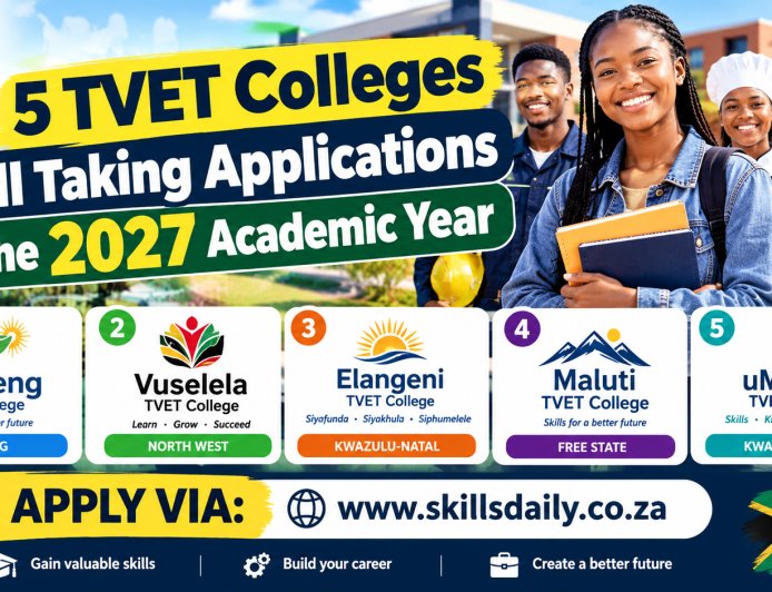 5 TVET Colleges Still Taking Applications for the 2027 Academic Year