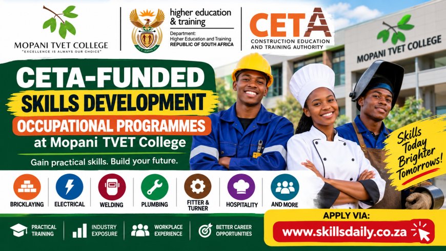 CETA-Funded Skills Development Occupational Programmes at Mopani TVET College