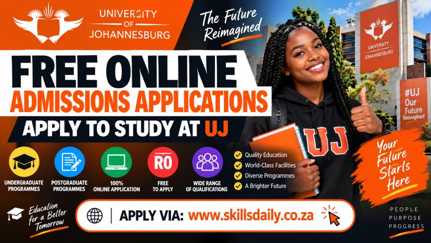 University of Johannesburg Free Online Admissions Applications: Apply to Study at UJ