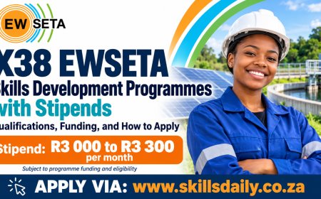 X38 EWSETA Skills Development Programmes with Stipends: Qualifications, Funding and How to Apply