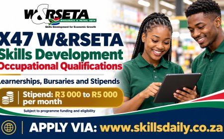 X47 W&RSETA Skills Development Occupational Qualifications, Learnerships, Bursaries and Stipends