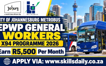 City of Johannesburg Metrobus EPWP X94 General Workers Programme 2026: Earn R5,500 Per Month