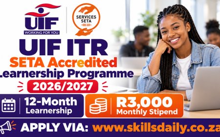 UIF ITR SETA Accredited Learnership Programme 2026/2027: 12-Month Learnership Offering a R3,000 Monthly Stipend
