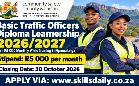 Basic Traffic Officers Diploma Learnership 2026/2027: Earn R5 000 Monthly While Training in Mpumalanga