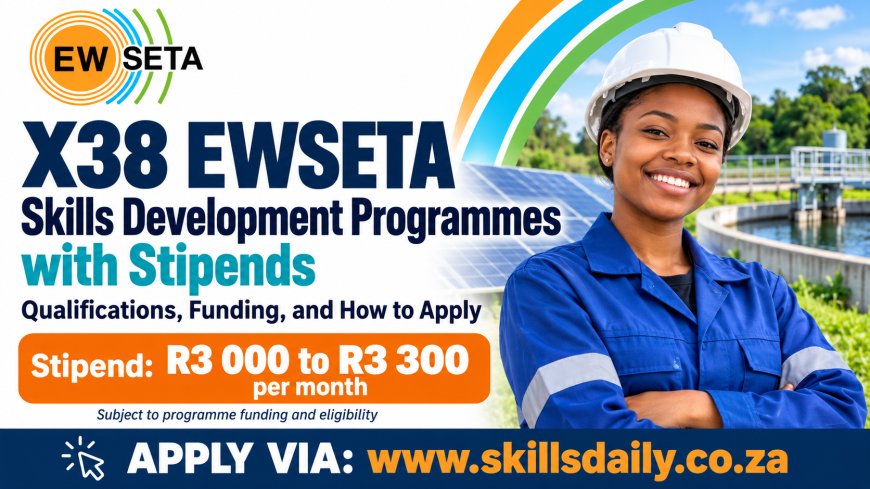 X38 EWSETA Skills Development Programmes with Stipends: Qualifications, Funding and How to Apply