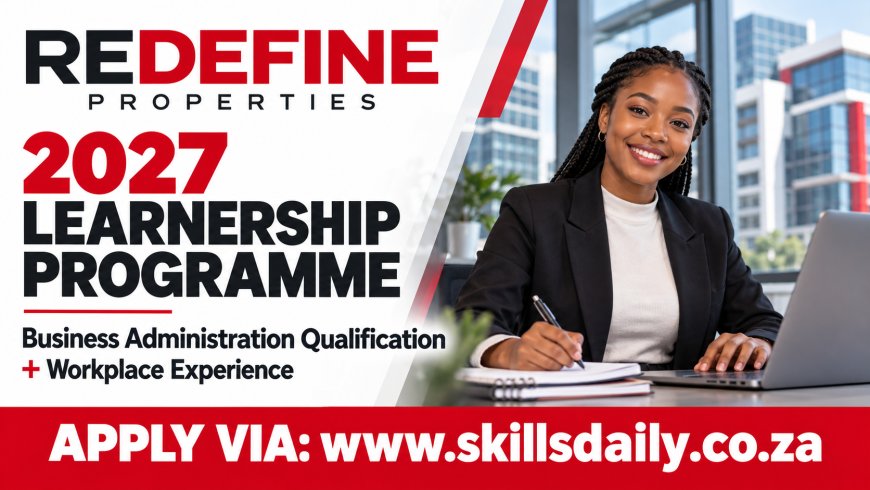 Redefine Properties 2027 Learnership Programme: Apply for a Business Administration Qualification and Workplace Experience