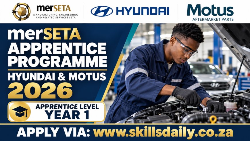 merSETA Apprentice Programme at Hyundai and Motus 2026: Apprentice Level Year 1
